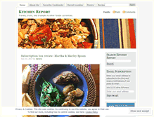 Tablet Screenshot of kitchenreport.net